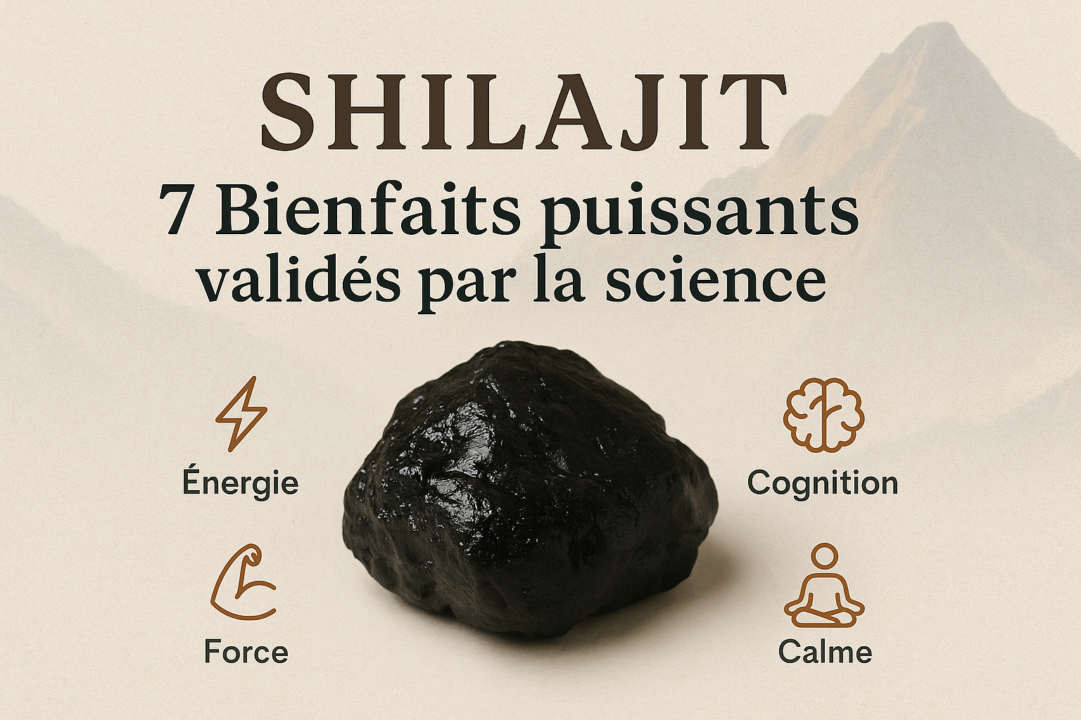 ⚡ Les 7 bienfaits scientifiquement reconnus du Shilajit