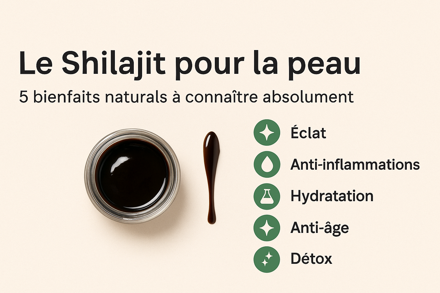 🌿 Le Shilajit pour la peau : 5 bienfaits naturels à connaître absolument