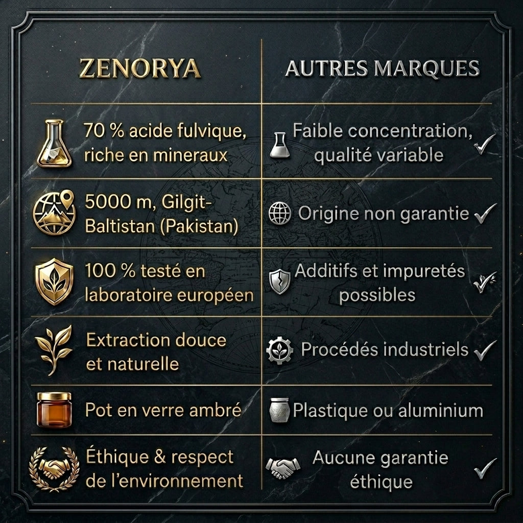 Résine de Shilajit Qualité Premium